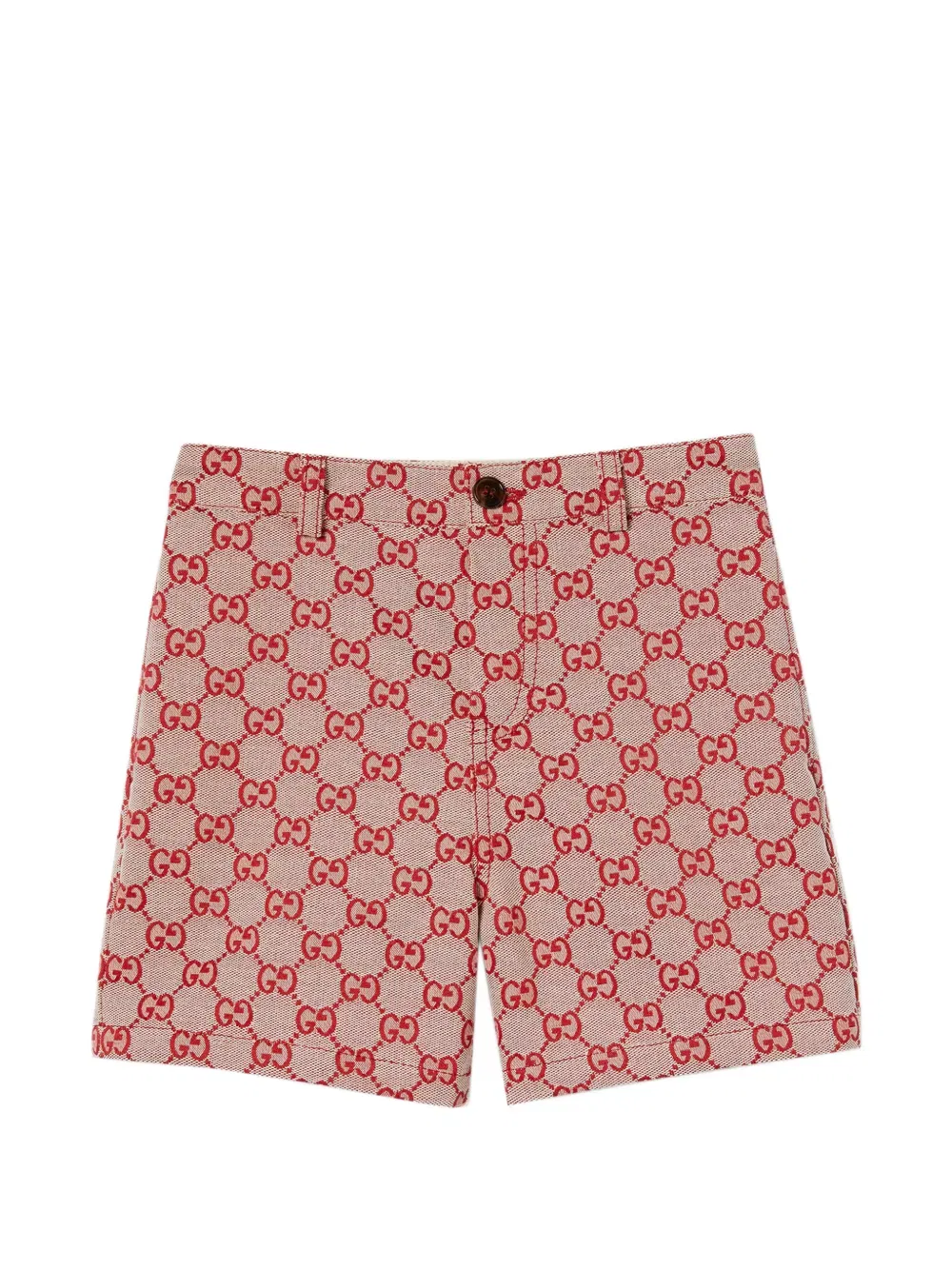 Шорты из парусины GG Gucci Kids, нейтральный