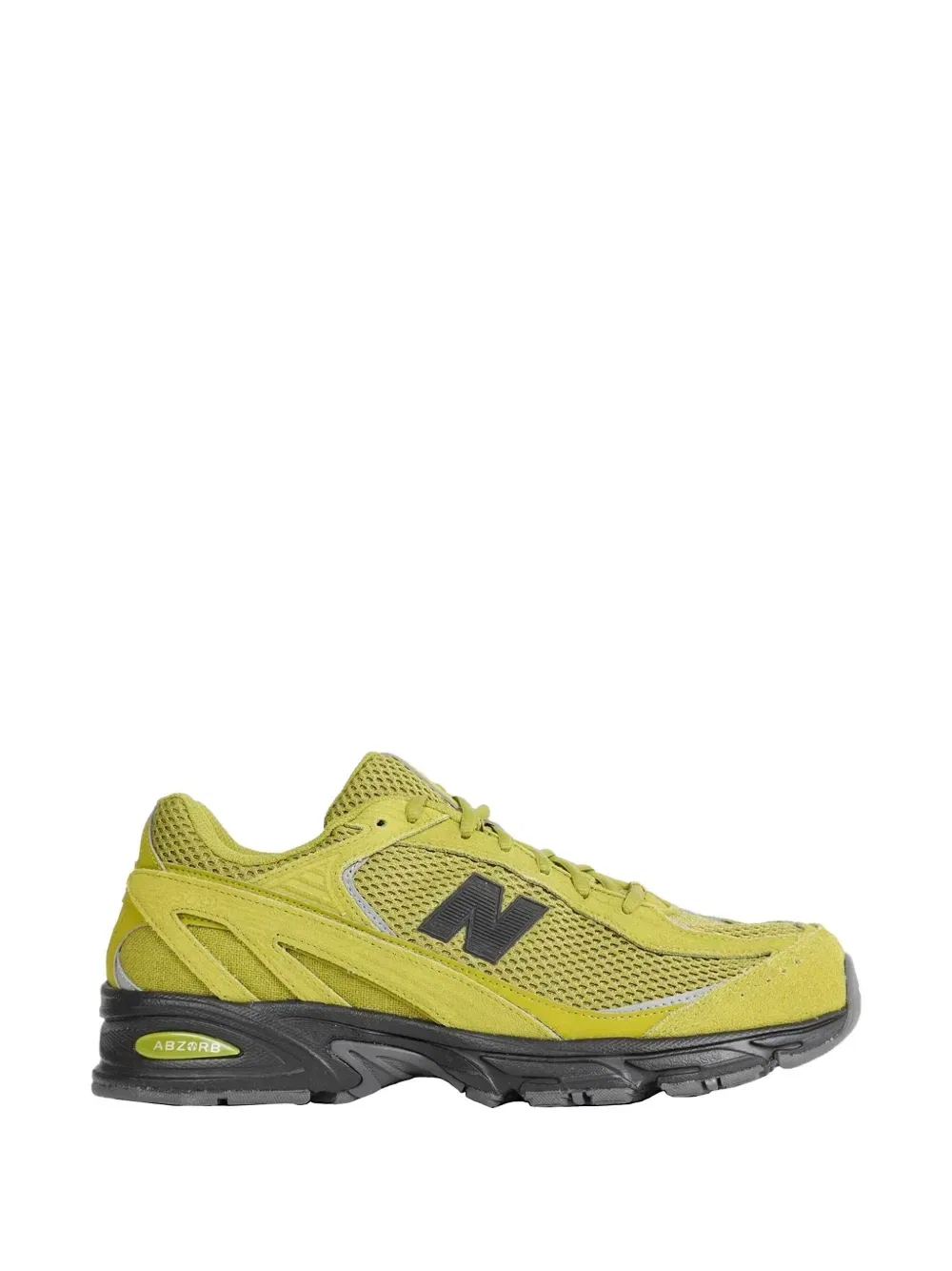 Кроссовки со вставками из замши New Balance, зеленый