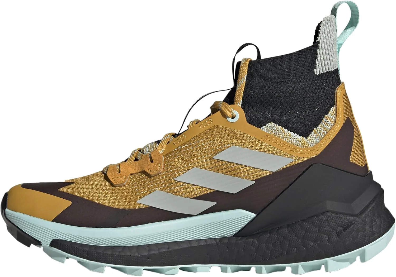 Мужские походные кроссовки Adidas Terrex Free Hiker 2.0, желтый/серебристый — фото 3