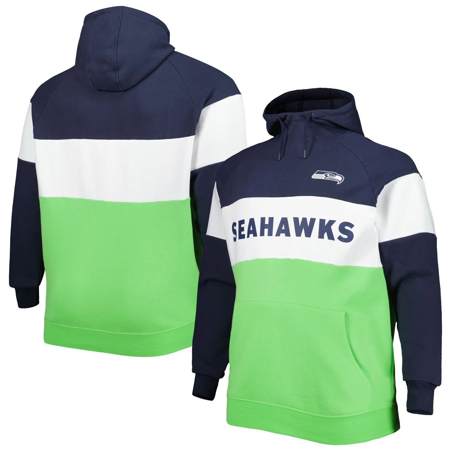 

Мужская неоново-зеленая/темно-синяя рубашка Сиэтл Сихокс Big & Tall Current Colorblock реглан флисовый пуловер с капюшоном New Era, Зеленый, Мужская неоново-зеленая/темно-синяя рубашка Сиэтл Сихокс Big & Tall Current Colorblock реглан флисовый пуловер с к
