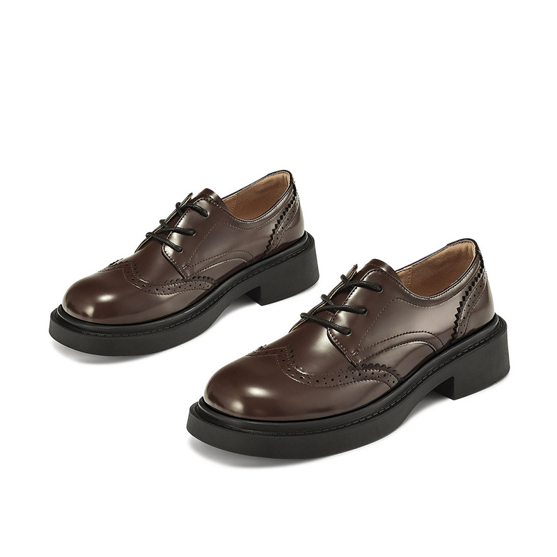 DAPHNE Женские повседневные туфли-лодочки красно-коричневые, цвет Red Brown — фото 3