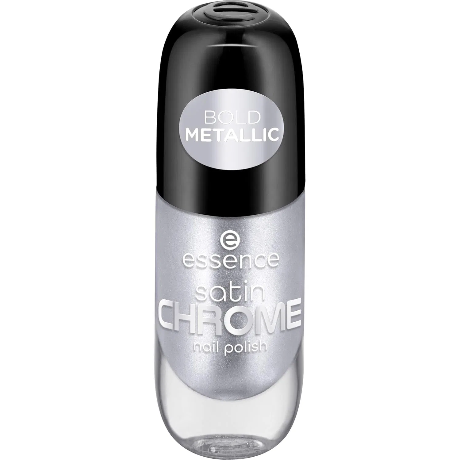 Лак для ногтей essence satin CHROME, № 04, серебристый, 8 мл Essence, 04 Steelgpt — фото 2