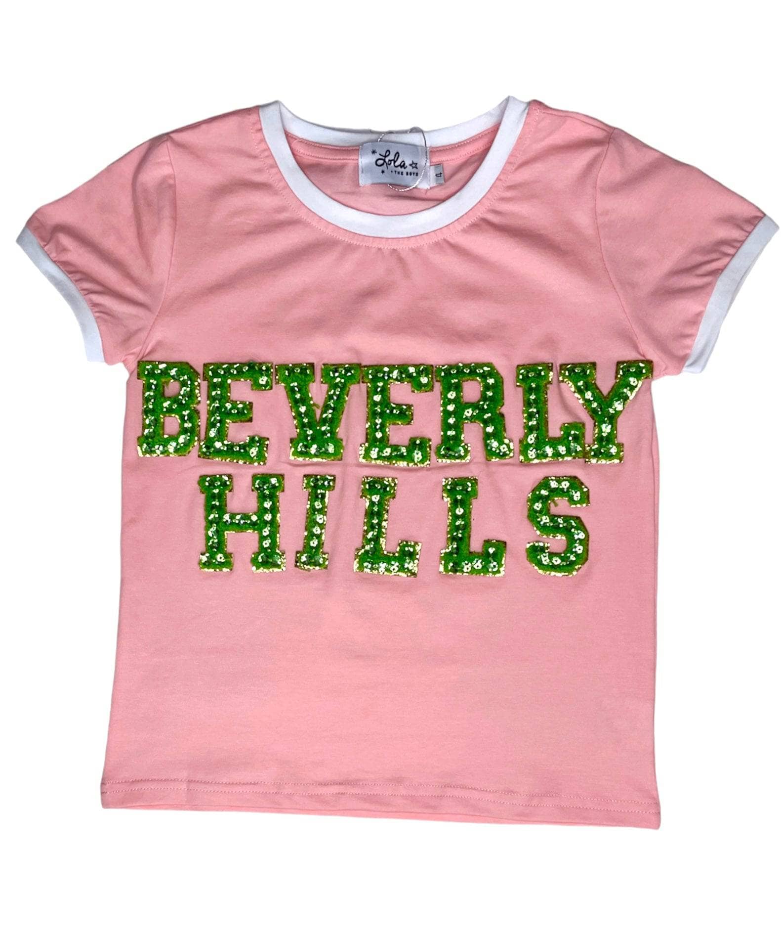 

Футболка Crystal Beverly Hills Ringer Lola + The Boys, розовый