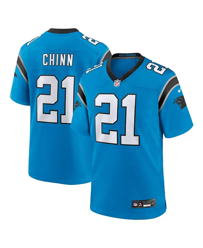 

Мужская игровая футболка Jeremy Chinn Carolina Panthers Nike, синий