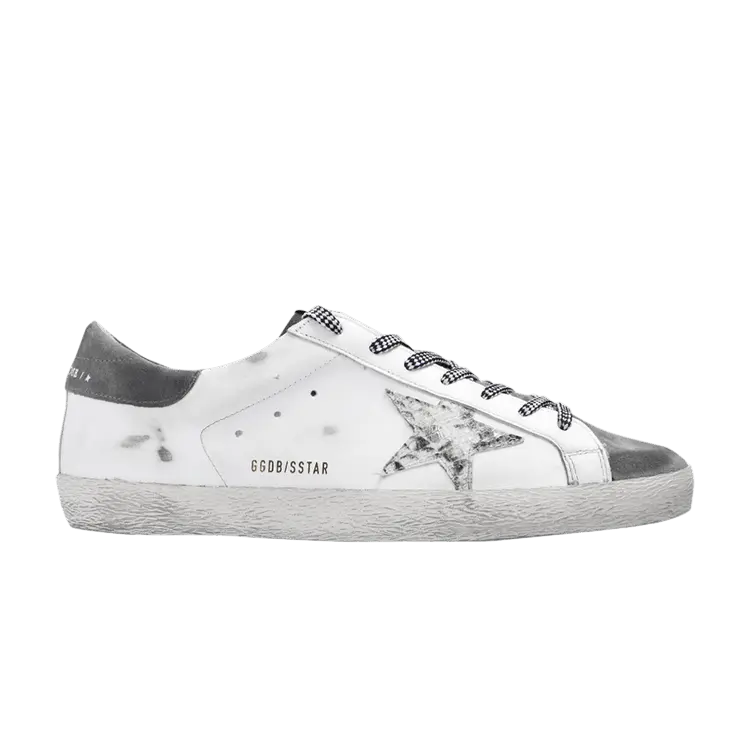 

Кроссовки Golden Goose Superstar White Grey Python, белый