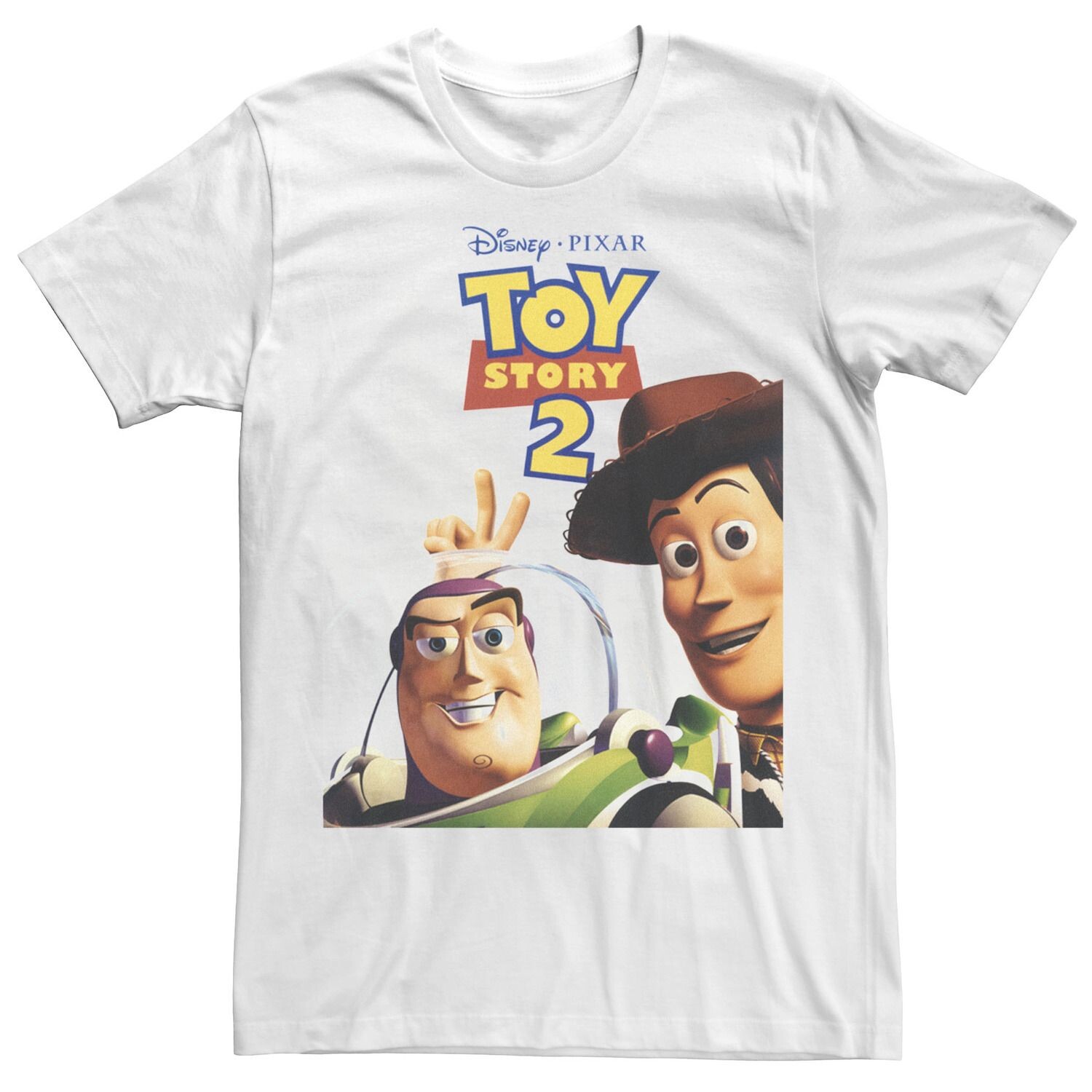 

Мужская футболка с постером к фильму Disney Pixar «История игрушек 2 Вуди и Базз» Licensed Character
