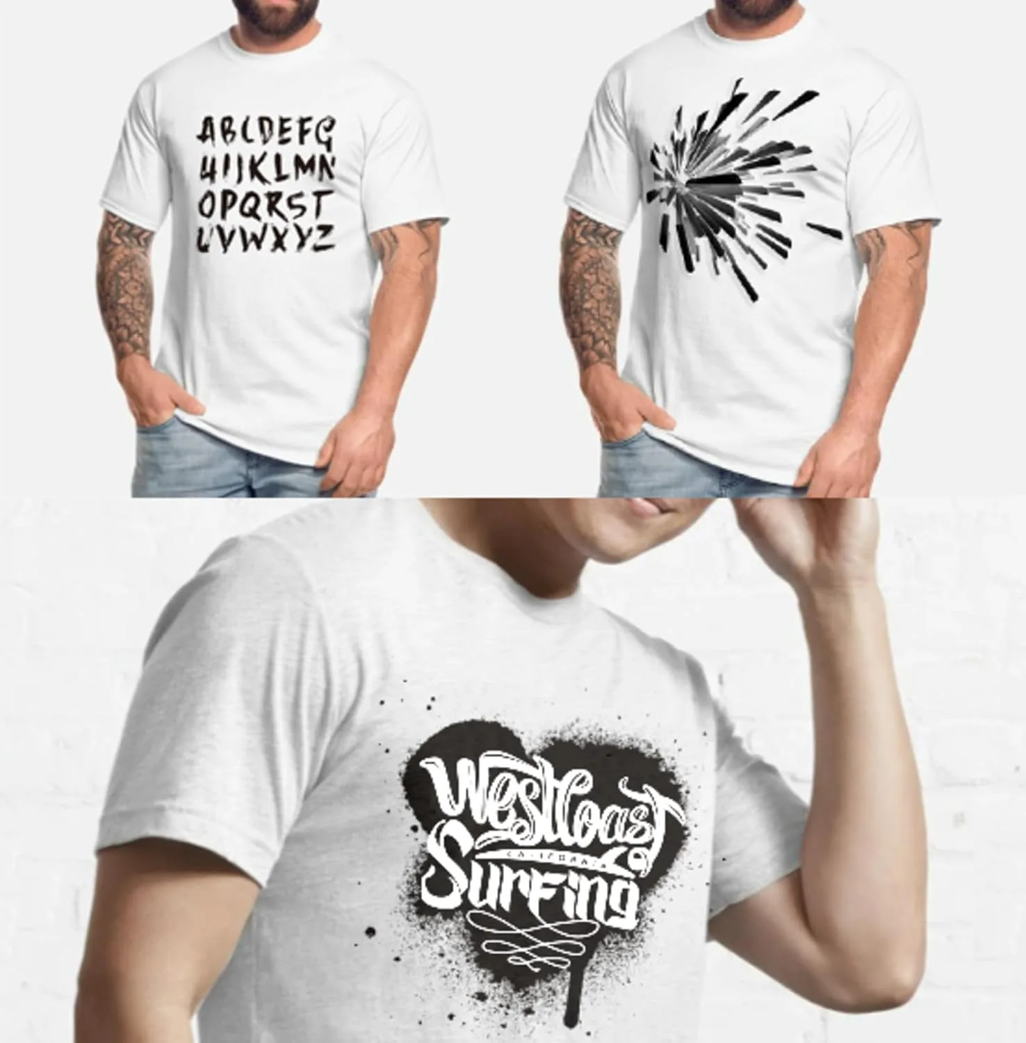 Футболка Custom с принтом на 4 стороны — фото 3