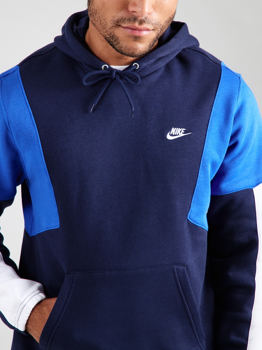 Спортивный костюм Nike Sportswear CLUB FLEECE, темно-синий/неоново-синий — фото 2
