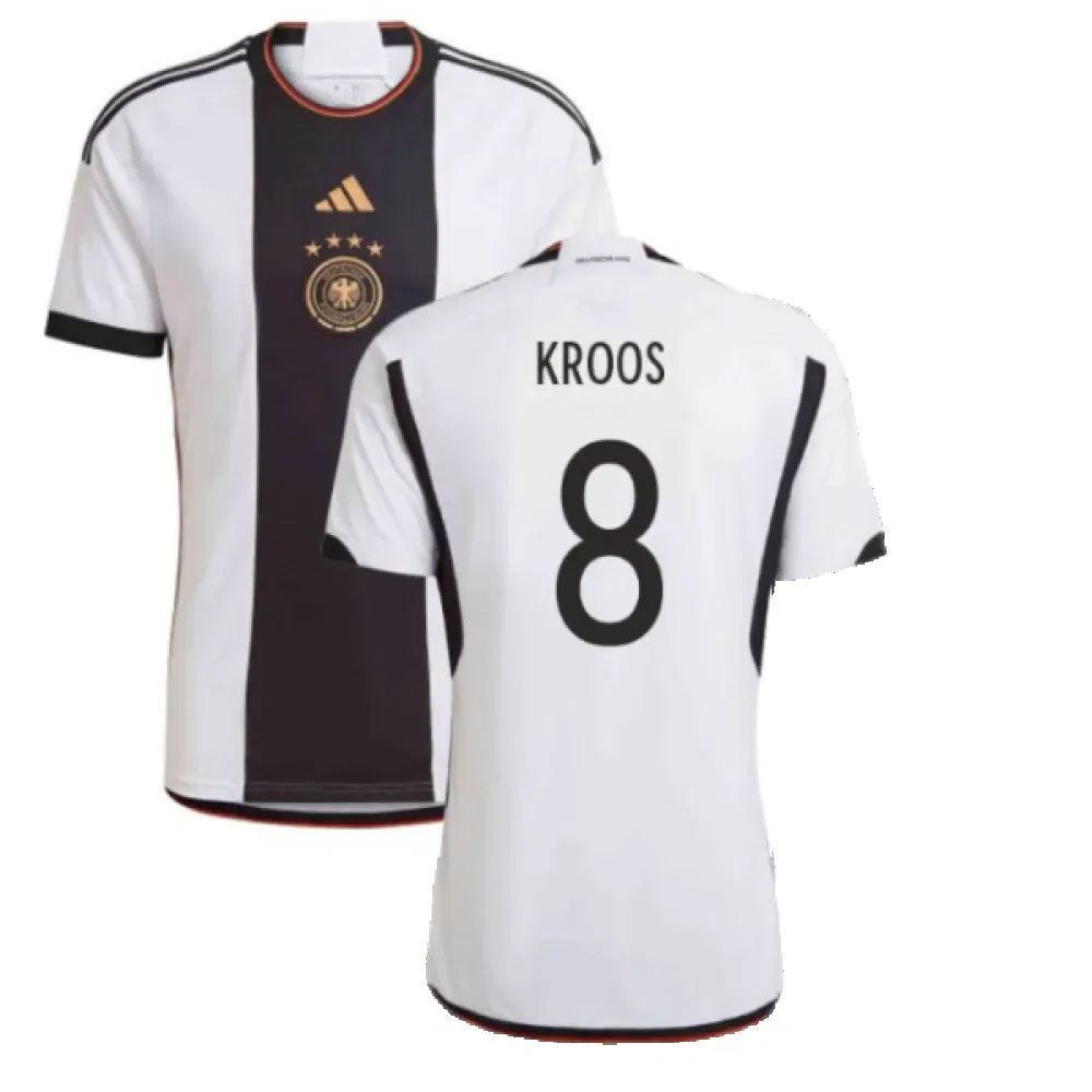 Футболка домашняя Германия 2022-2023 Кроос 8 Adidas Germany, белый