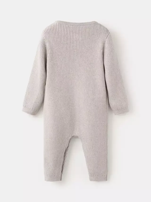 Вязаный боди Baby Momo, светло-серый Mango — фото 2