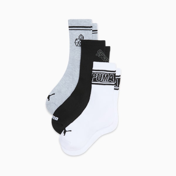 

Женские полумахровые носки с низким воротником (3 пары) Puma, мультиколор