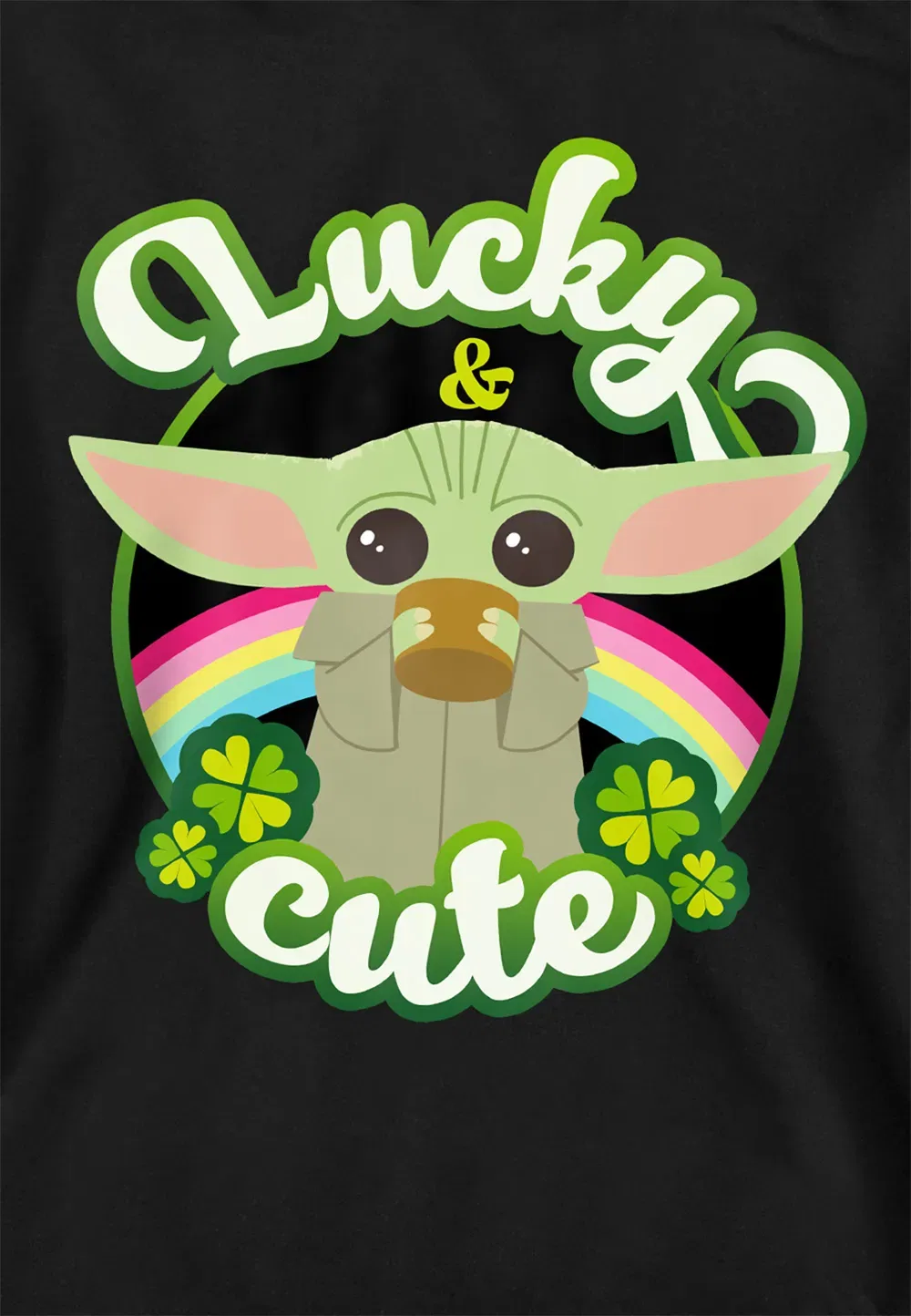 Детская худи Star Wars Grogu Lucky, Disney, черный — фото 2