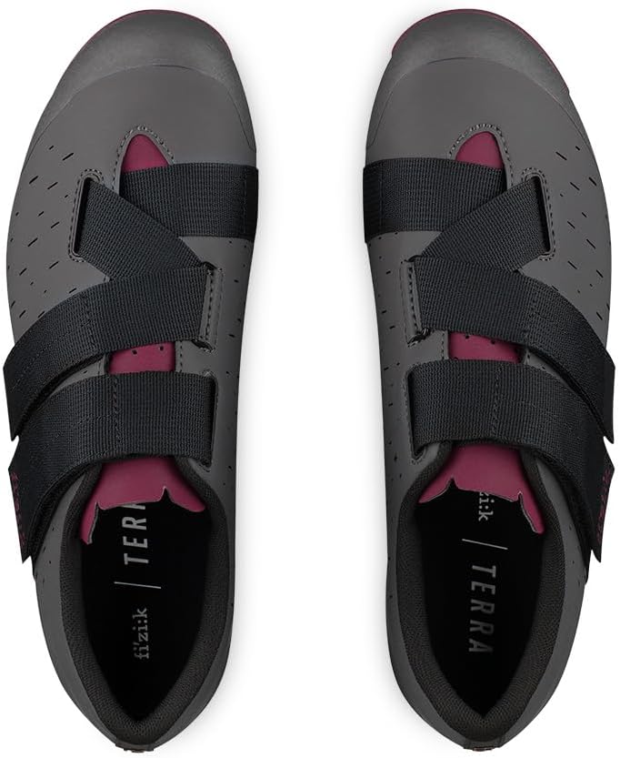 Унисекс-взрослые кроссовки Fizik Terra Powerstrap X4, удобные кроссовки для гравийного покрытия с ремешками, Anthracite/Grape — фото 3