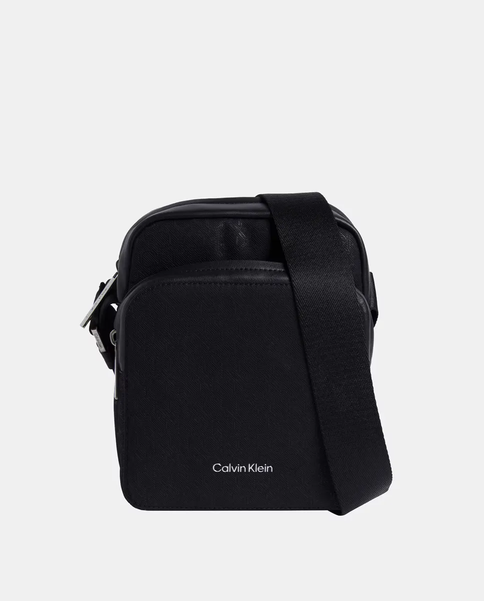 

Мужская сумка через плечо с двойным карманом Calvin Klein, чёрный
