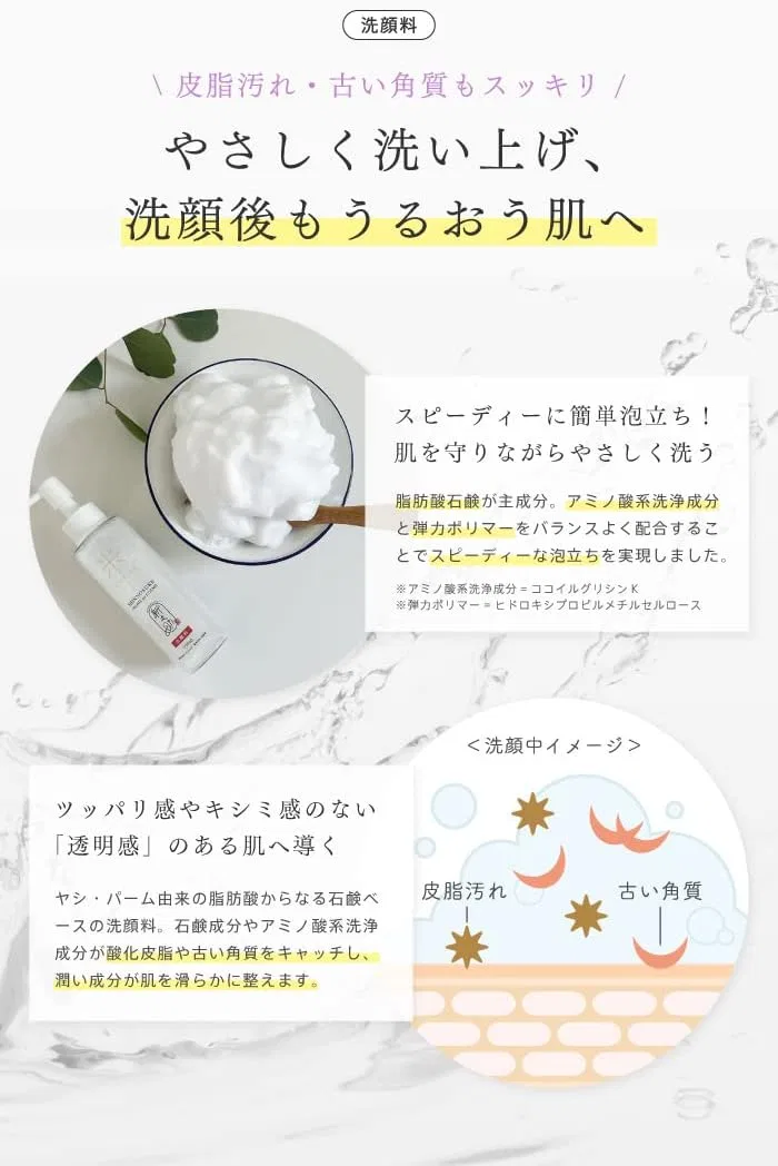 Набор косметики Nano Bubble Lotion + Milky Lotion + Cleanser, Shinnosuke, 3x100 мл — фото 3