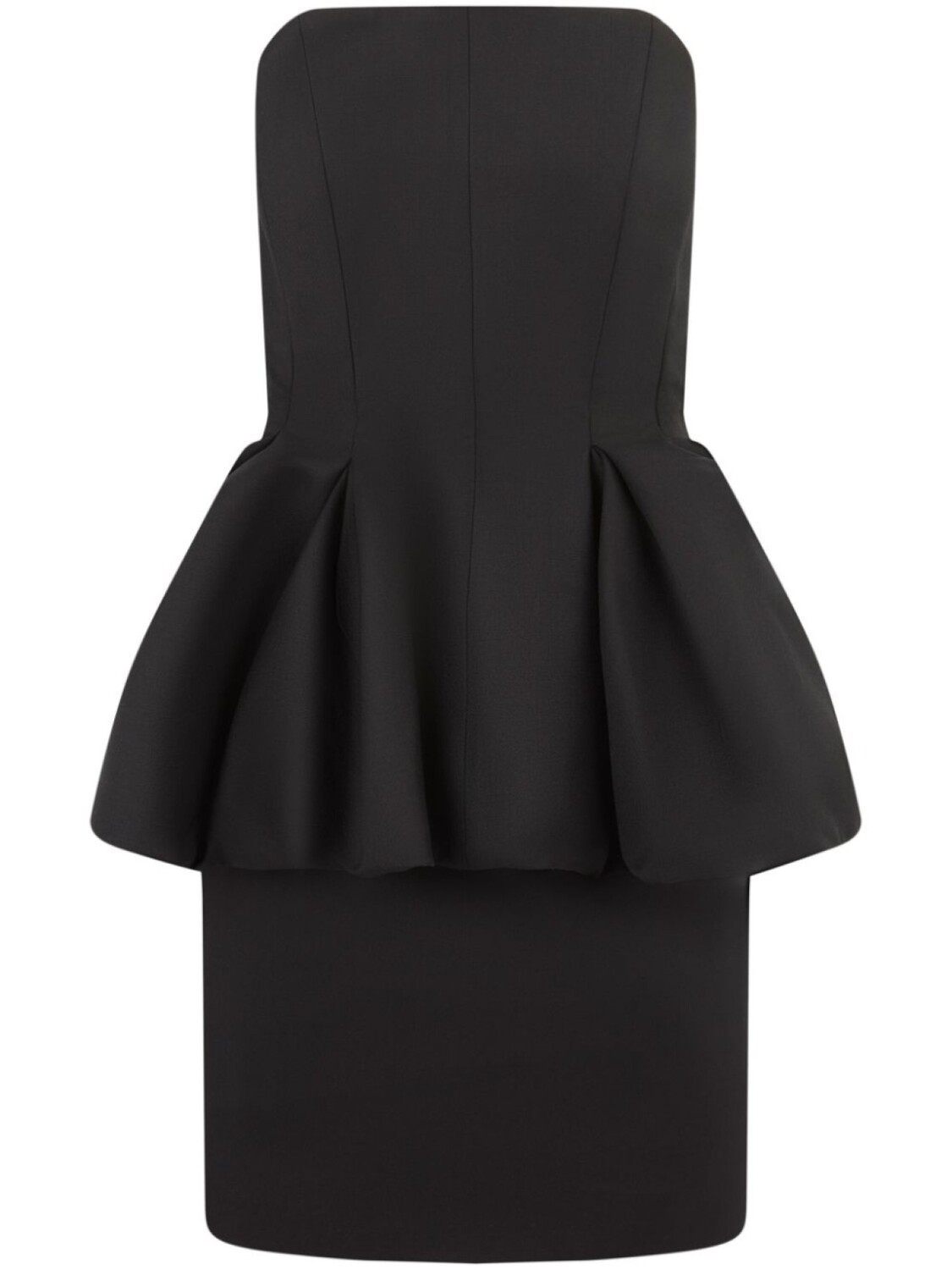 

Nina Ricci шерстяное платье мини, черный