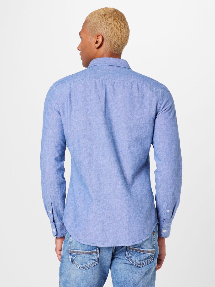 Рубашка узкого кроя на пуговицах LEVI'S  LS BATTERY HM SHIRT SLIM, темно-синий — фото 4