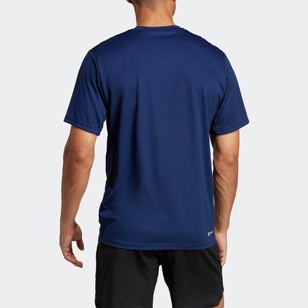 Футболка adidas Train Essentials Training Tee 'Dark Blue', синий — фото 3