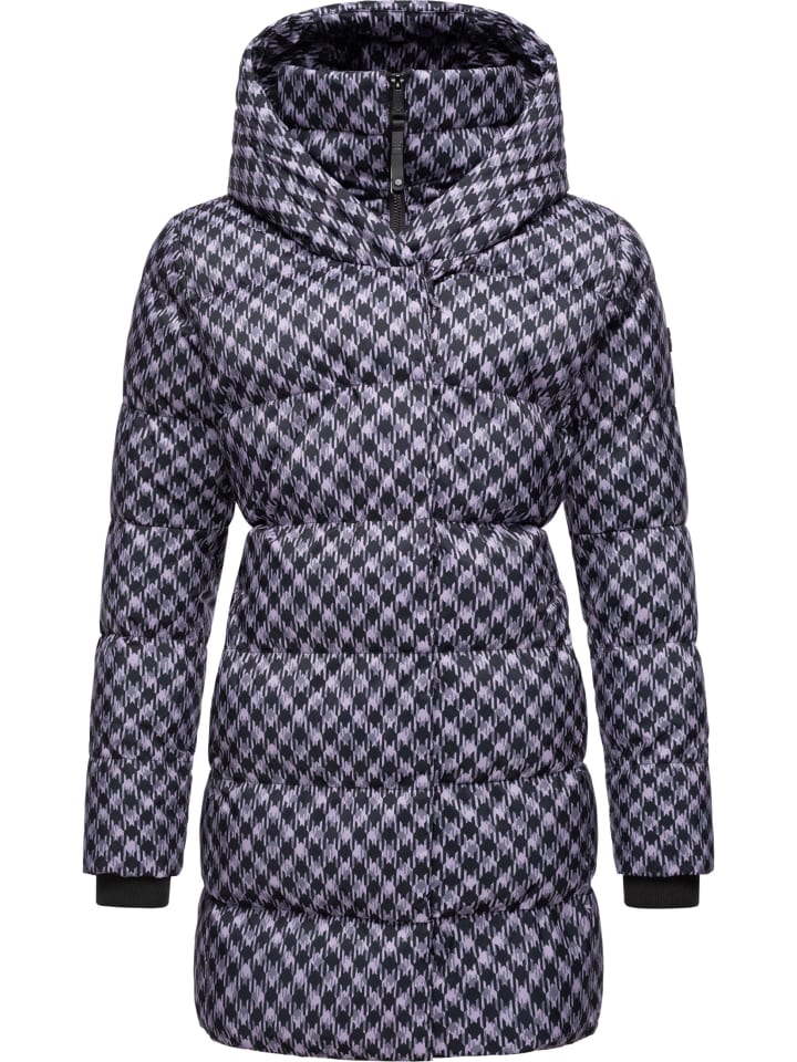 

Пуховик ragwear Steppmantel Niara Print, цвет Lavender