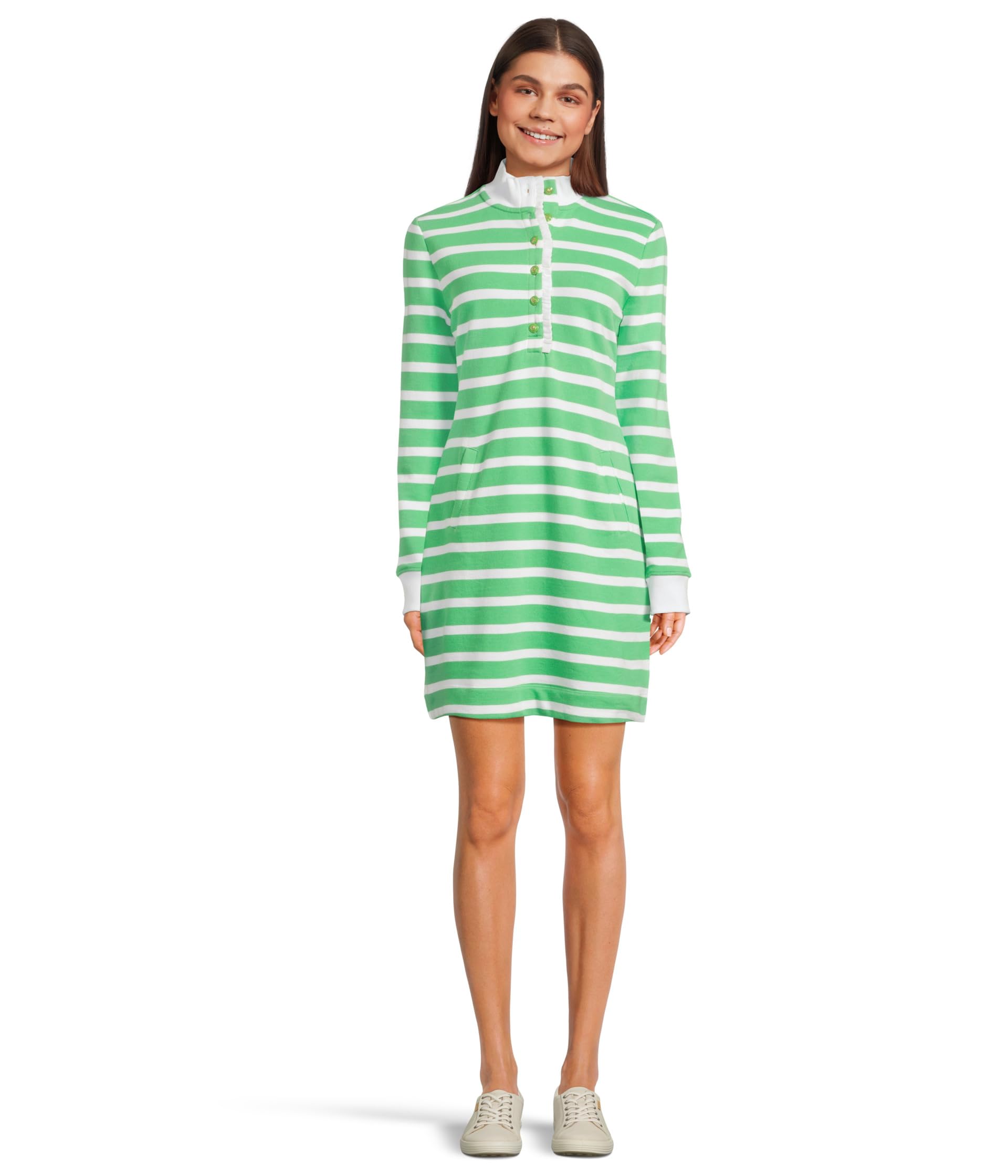 

Платье Lilly Pulitzer Evangeline Dress, цвет Fauna Green Resort White Stripe