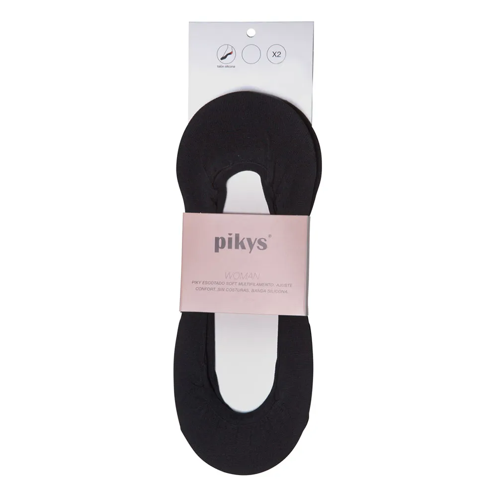 

Носки 2 шт Pikys Ballerina soft tactel no show, черный