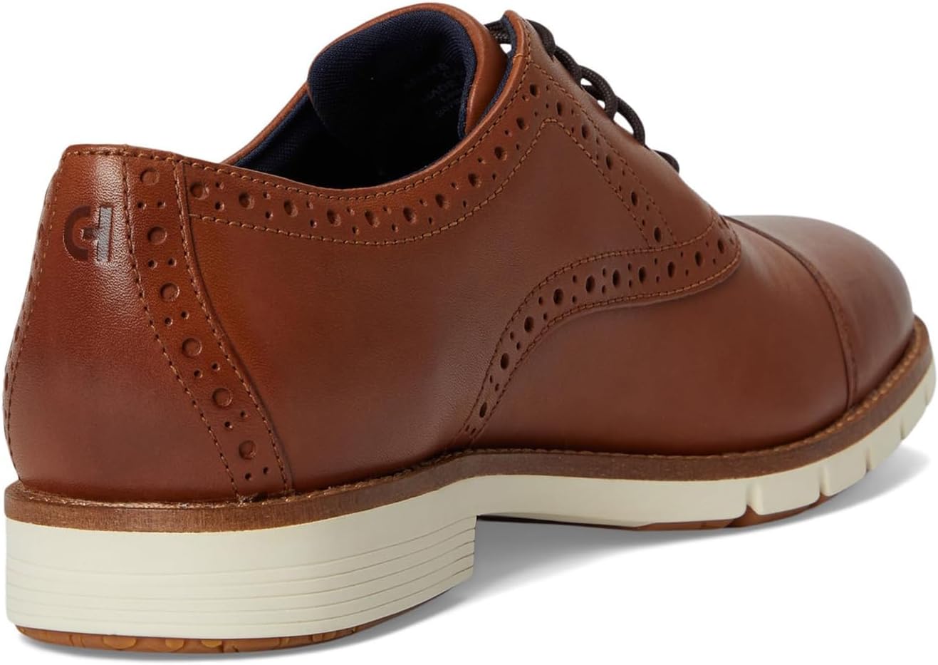 Мужские оксфорды Cole Haan Flexgrand с цельнокожаным носком, British Tan — фото 4