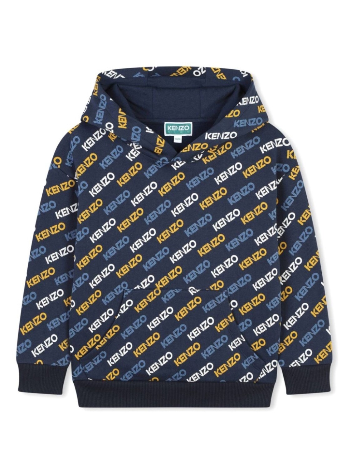 

Kenzo Kids худи с логотипом, синий