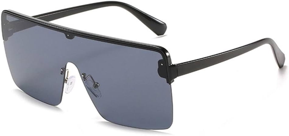 

Солнцезащитные очки для женщин и мужчин в крупной оправе, цельные солнцезащитные очки в полуоправе с градиентными линзами, ретро-очки для вождения, защита от УФ-излучения UV400 KTUCN, Black Grey