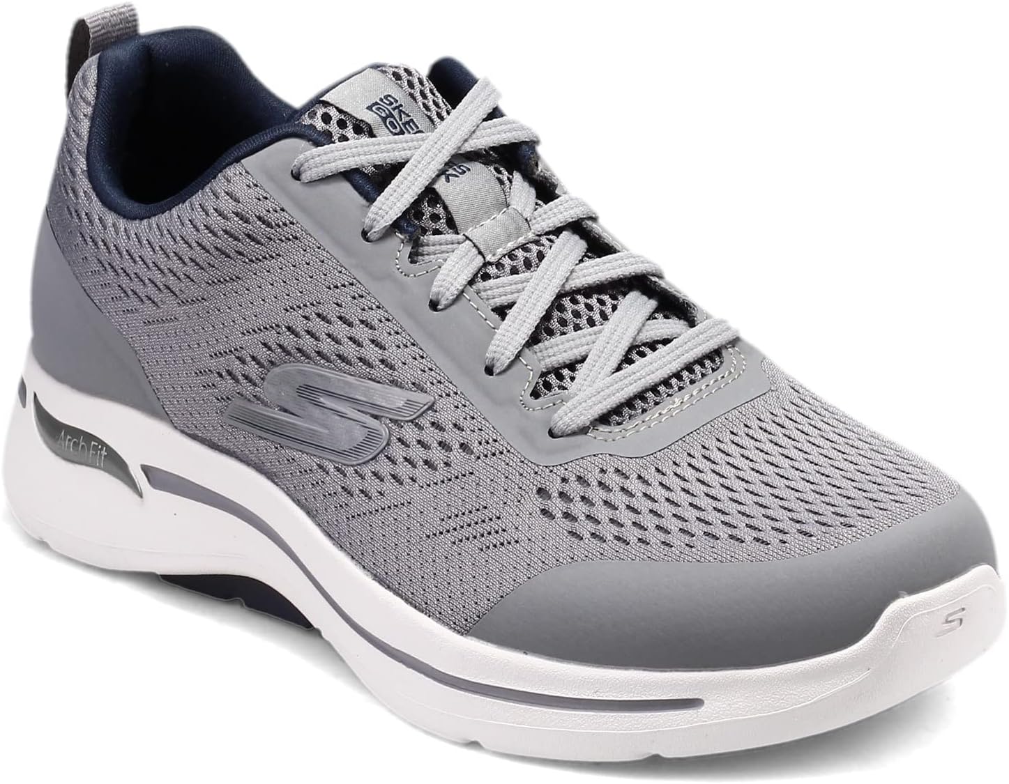 Мужские кроссовки для ходьбы Skechers Gowalk с поддержкой свода стопы, синий/серый — фото 3