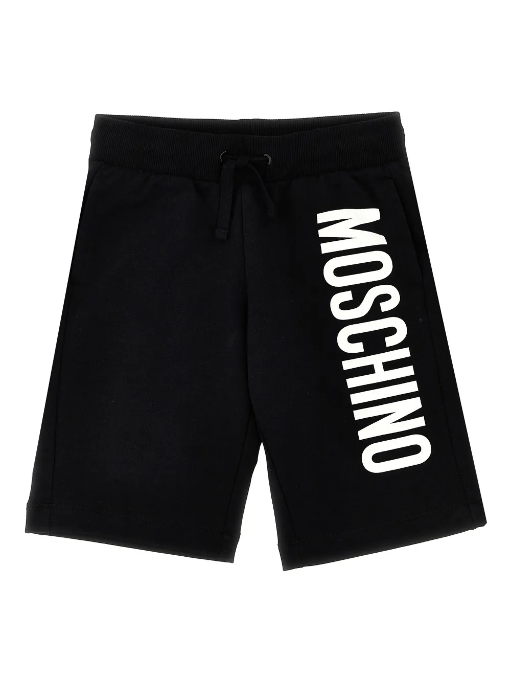 

Шорты-бермуды с логотипом Moschino Kids, черный