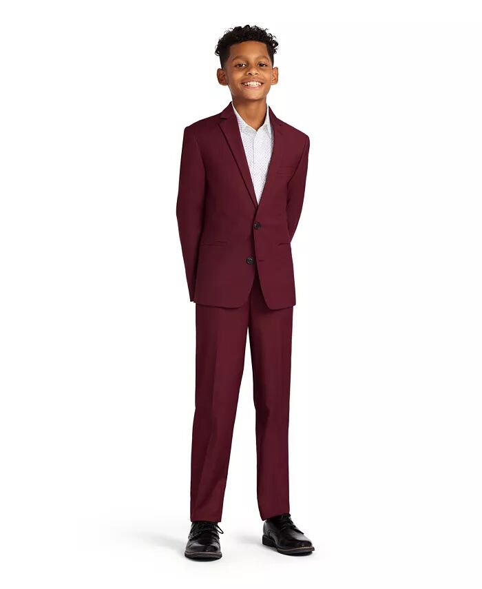 

Брюки облегающего кроя Infinite Stretch Slim Fit для больших мальчиков Calvin Klein, красный