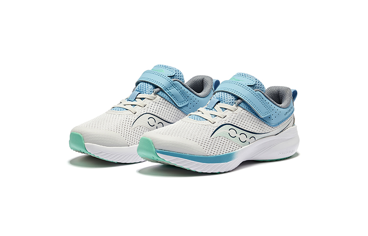 Кроссовки для бега Kinvara 14 Elite A/C Low top, цвет light gray blue, детские Saucony, светло-серый/синий — фото 4