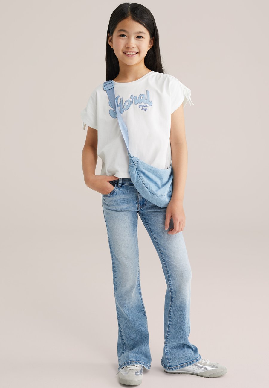 

Футболка WE Fashion Print T-shirt, Light Blue, Серый, Футболка WE Fashion Print T-shirt, Light Blue