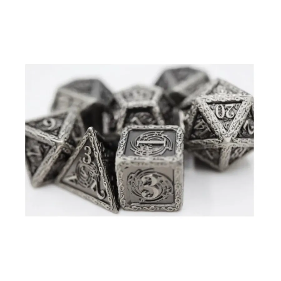 

Набор Bardic Song Poly Set - Вибрато (7), Dice Sets - Metal (Foam Brain Games)
