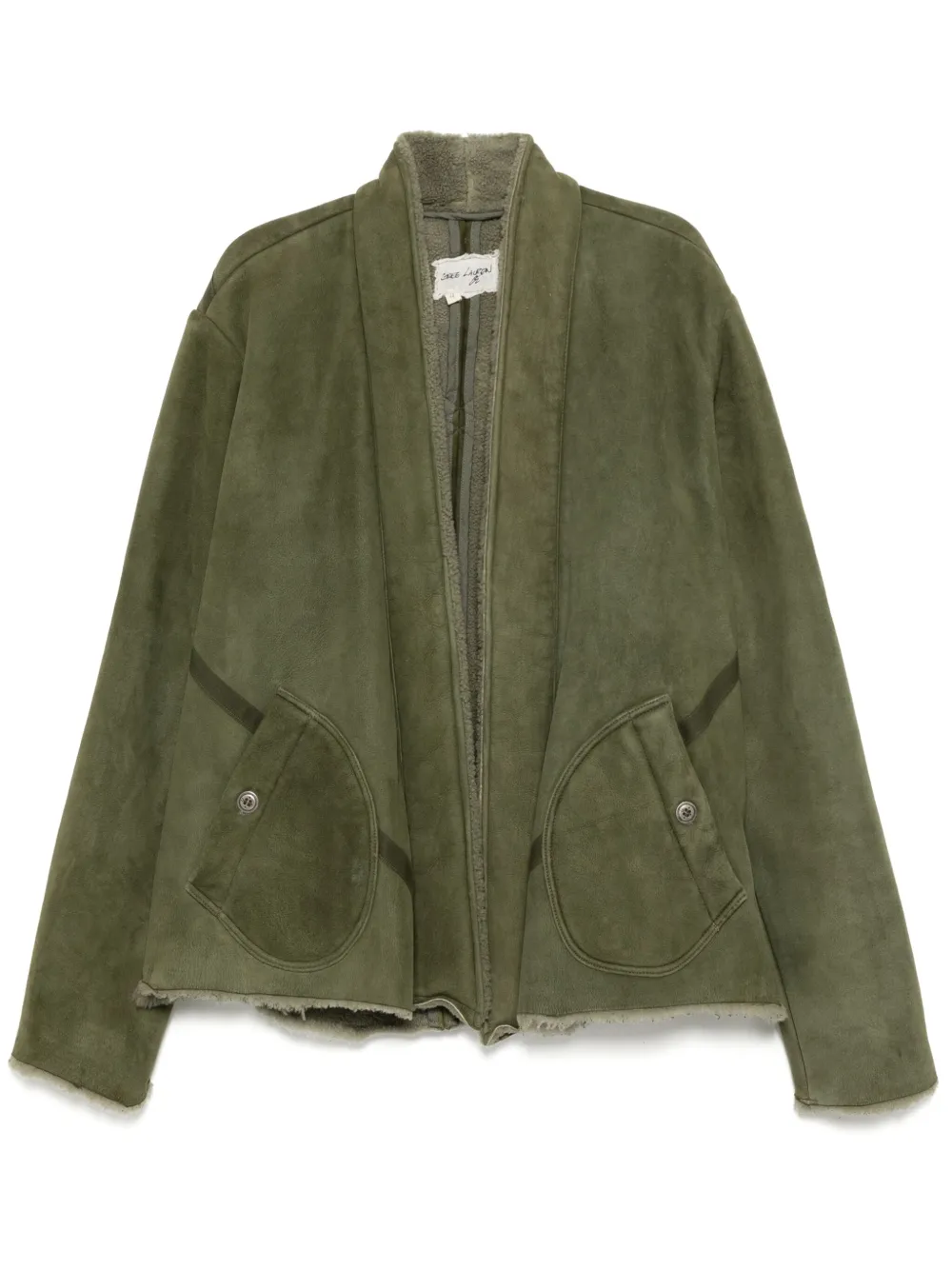

Куртка из овчины Greg Lauren, зеленый