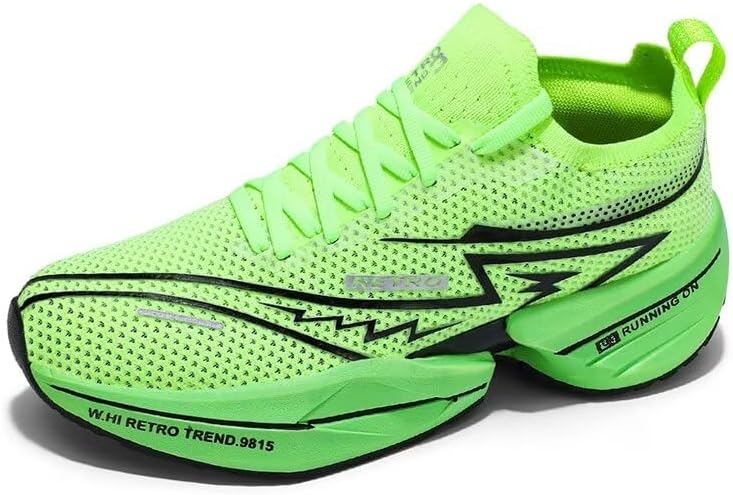 

Мужские кроссовки для бега с амортизацией, сетчатые спортивные кроссовки на платформе для ходьбы Generic, зеленый