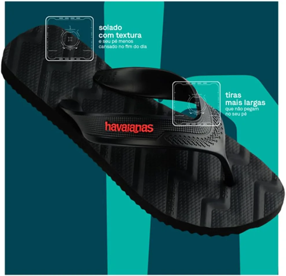 Мужские шлепанцы Havaianas, черный — фото 4