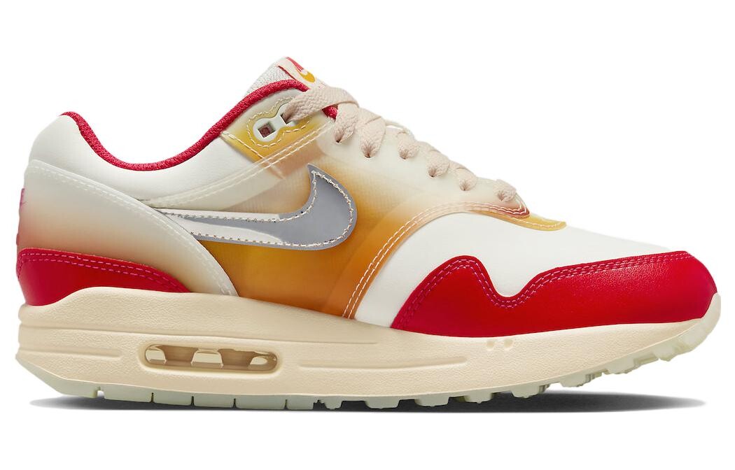 Кроссовки Nike Air Max 1 для женщин, White/Red — фото 2