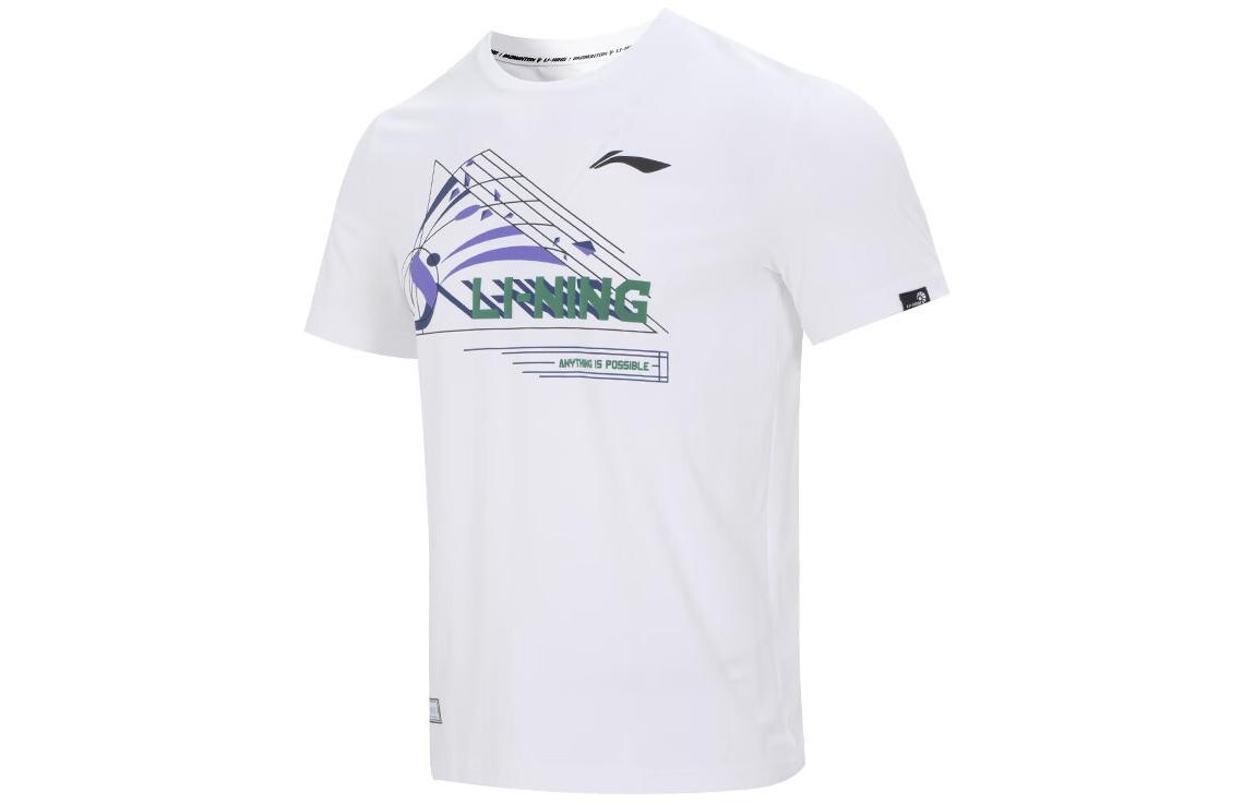 

Футболка серии Badminton унисекс белая Lining, белый