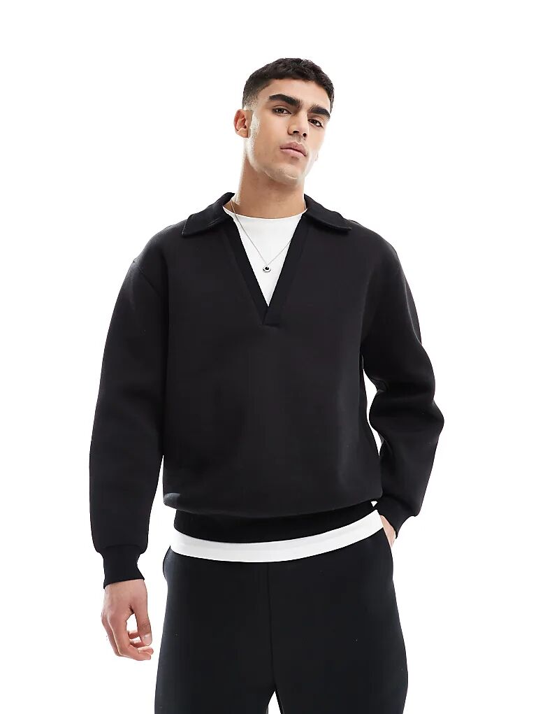 

Толстовка оверсайз ASOS DESIGN черного цвета (часть комплекта)