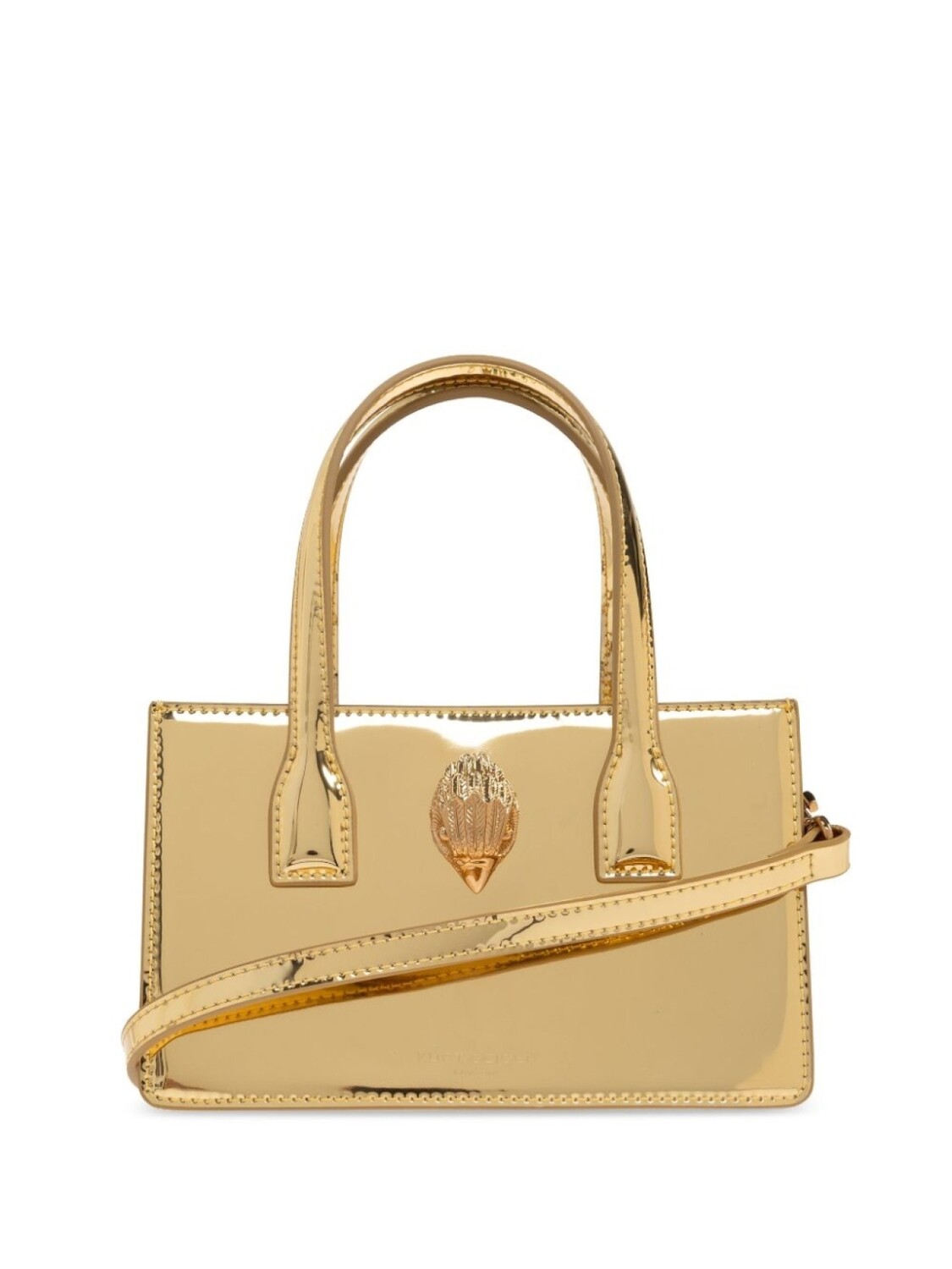 

Мини-сумка-тоут от Kurt Geiger London Bond, золотой