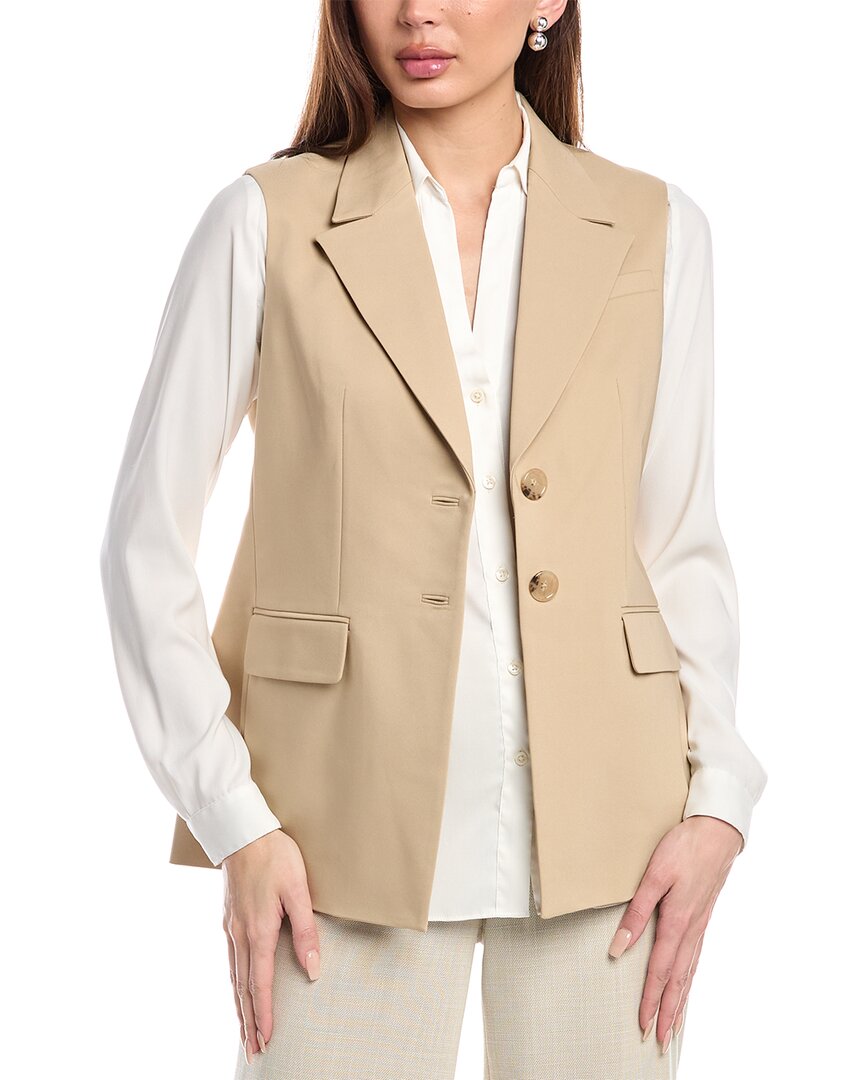 

Anne Klein Petite Жилет с вырезом, белый