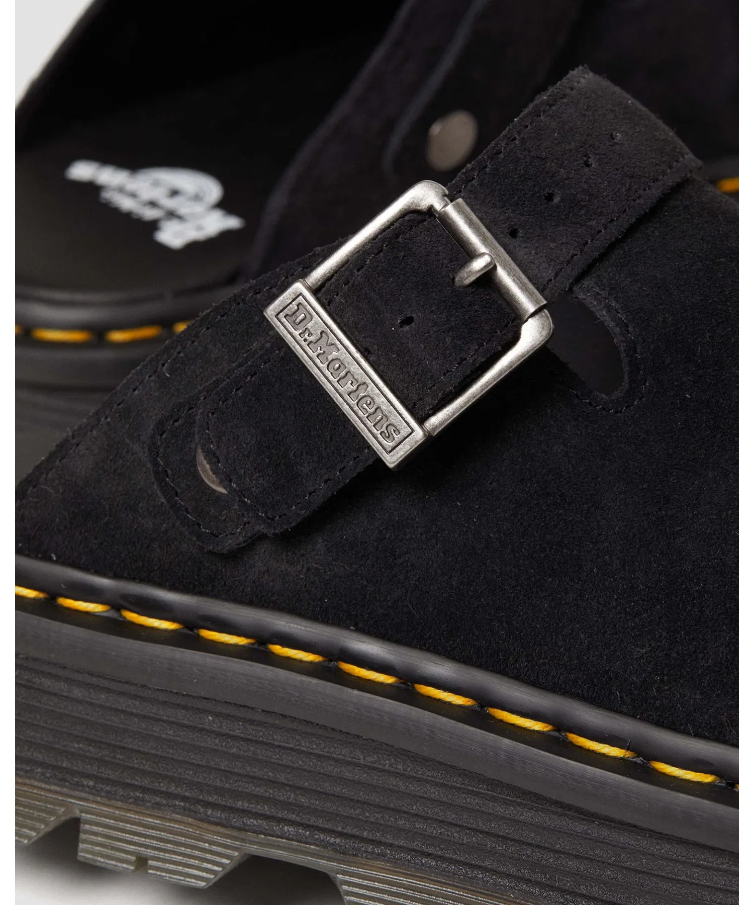 Унисекс мюли Dr. Martens ZEBZAG из замши чёрные — фото 2