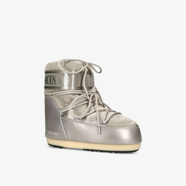 Тканые зимние ботинки Icon с брендовым принтом Moon Boot, желтый — фото 3