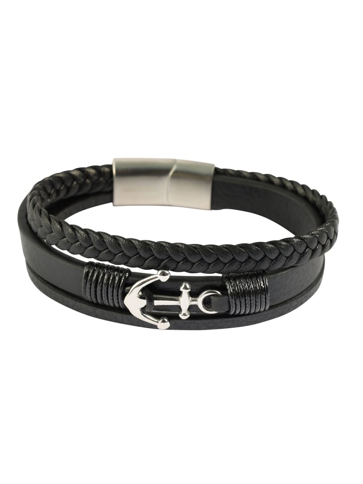 

Adeliás Мужской кулон - кожаный кулон с гравировкой, черный