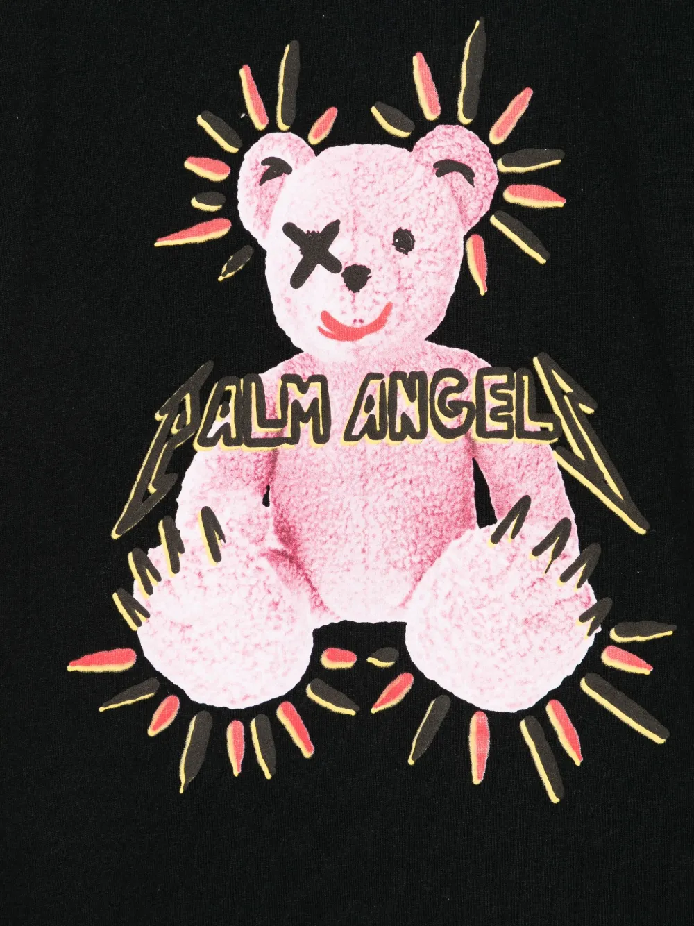 Футболка с принтом Palm Angels Kids, черный — фото 3