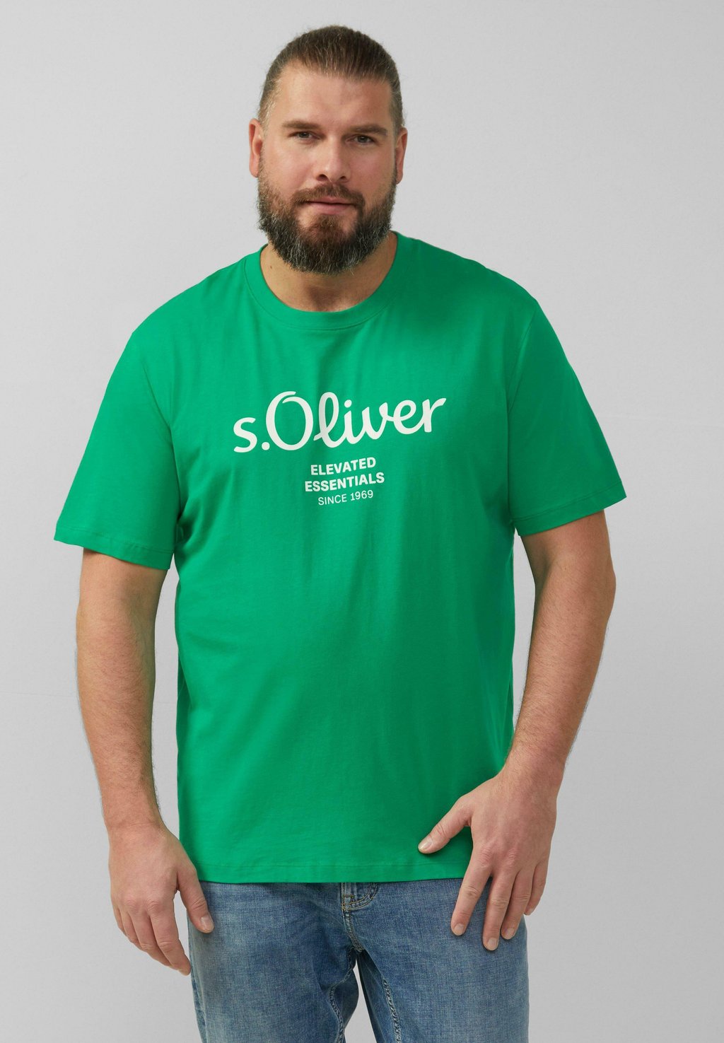 

Футболка с принтом s.Oliver, зеленый