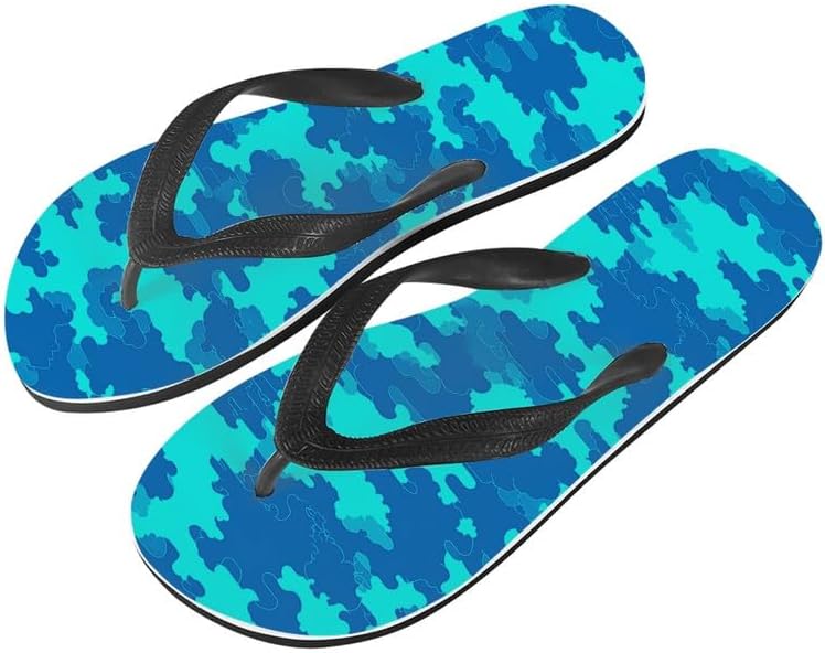 

Женские шлепанцы Semiouray с эффектом тай-дай, геометрический узор с цветком лотоса, мягкие шлепки для пляжа, лета и повседневного ношения, для ванной, бирюзовый