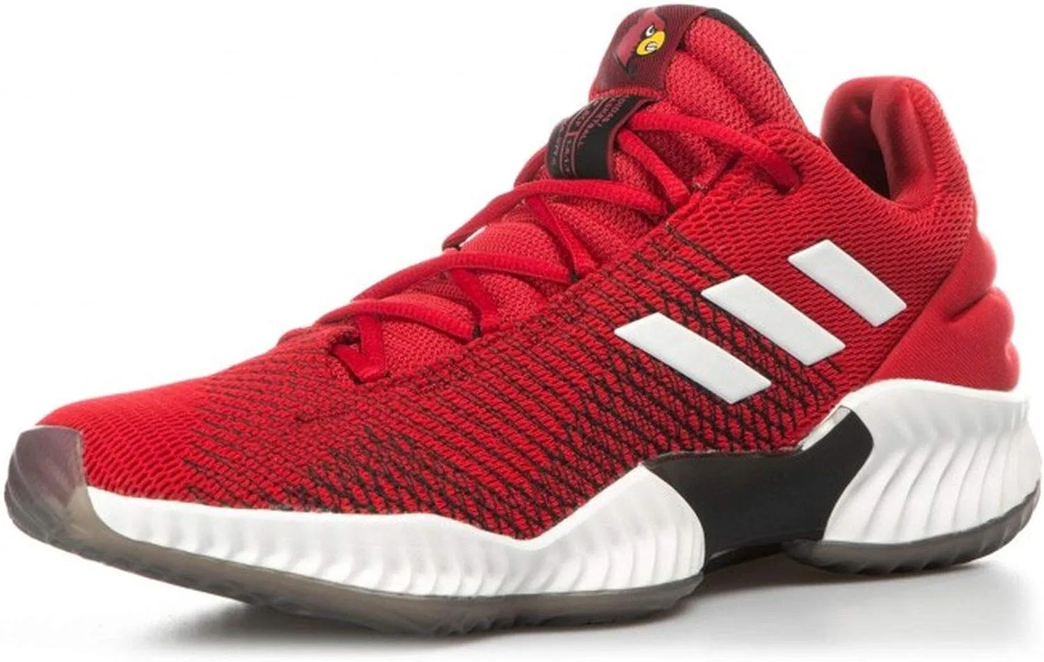 Мужские низкие баскетбольные кроссовки Adidas Pro Bounce 2018, Red Powred Ftwwht Cblack Powred Ftwwht Cblack