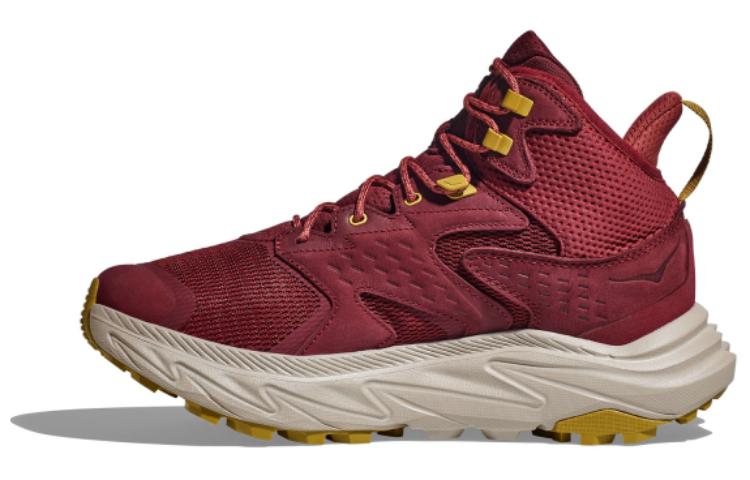 

HOKA ONE ONE Кроссовки Anacapa Shock Absorbers с противоскользящим покрытием, износостойкие, средней высоты, мужские, темно-красные